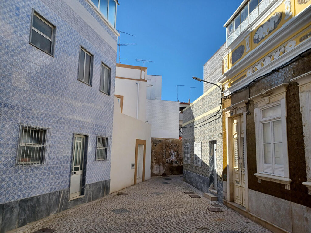 Tiled residential buildings, Portugal