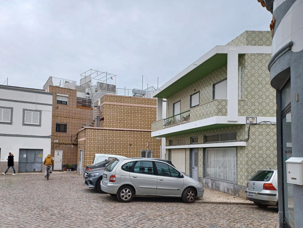 Tiled residential buildings, Portugal